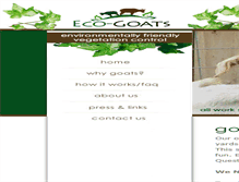 Tablet Screenshot of eco-goats.com